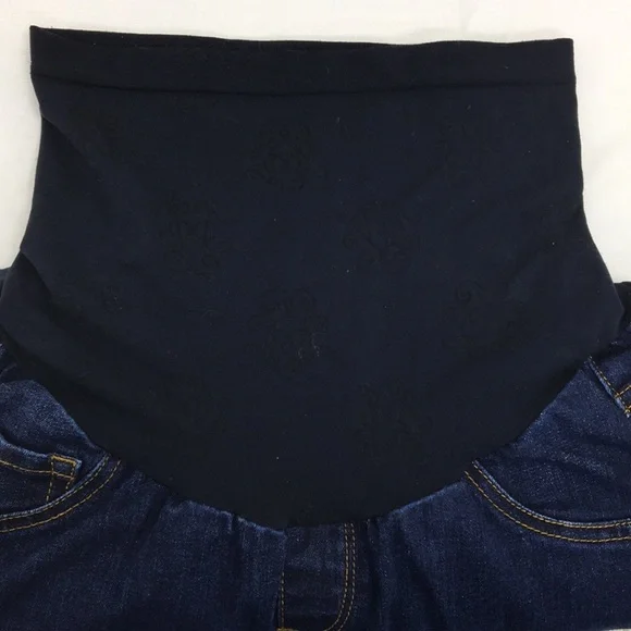 Jessica Simpson Dark Wash Skinny Maternity Jeans Size S EXCELLENT Condition - Picture 2 of 6